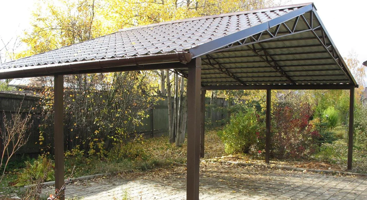 Навіс бітумна черепиця